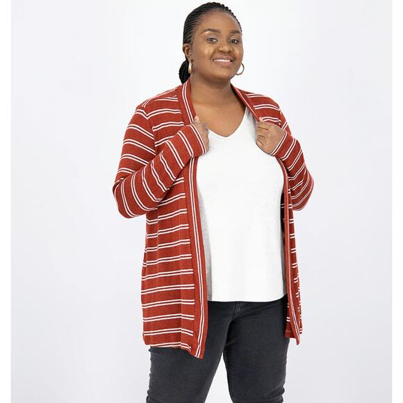 Market & Spruce Stitch Fix Barona Brushed Knit Cardigan Sweater NWT Plus 1X Soft - Picture 11 of 11